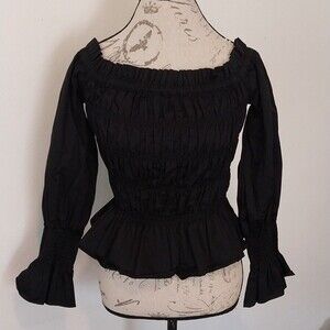 House of Harlow 1960 Blouse Women's Size Small Black